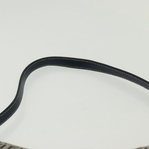 FENDI Zucchino Canvas Mamma Baguette Shoulder Bag Navy Silver - Picture 9 of 14